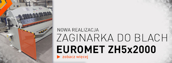 Hydrauliczna zaginarka do blach EUROMET ZH5x2000